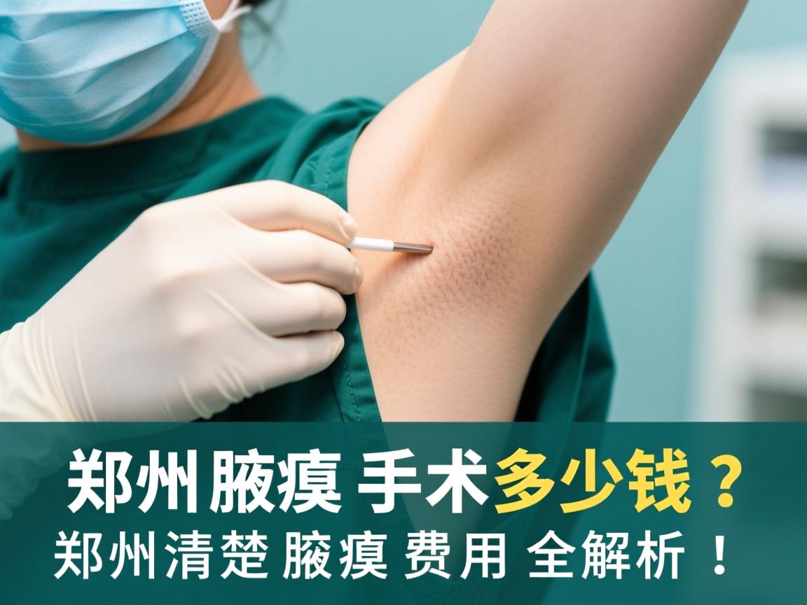 郑州腋臭手术多少钱？郑州清楚腋臭费用全解析！