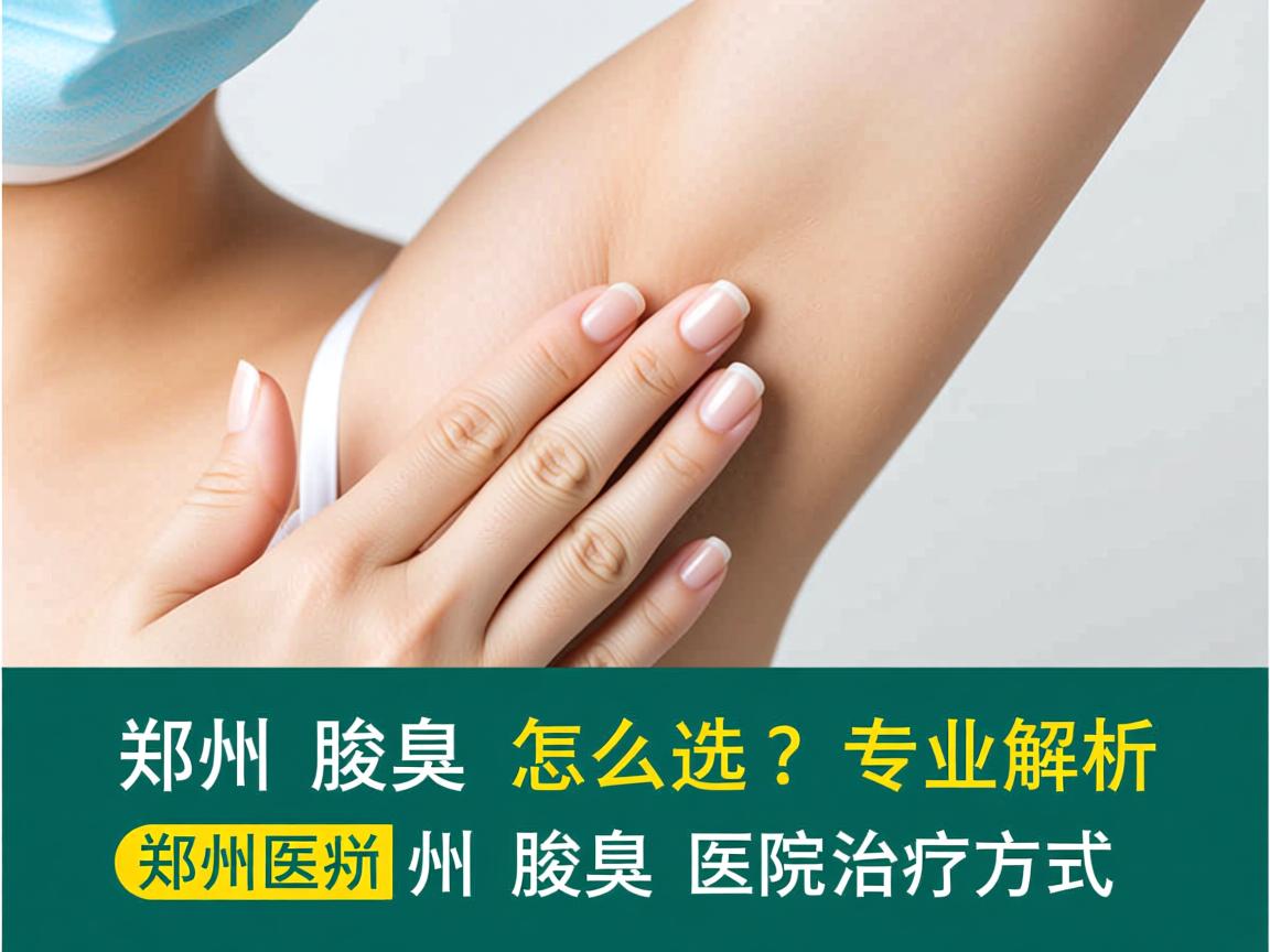 郑州腋臭医院怎么选？专业解析郑州腋臭医院治疗方式