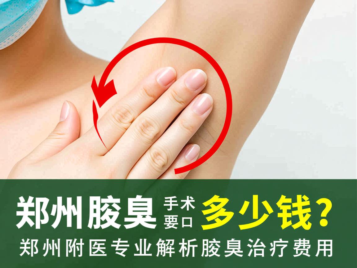 郑州腋臭手术要多少钱？郑州附医专业解析腋臭治疗费用