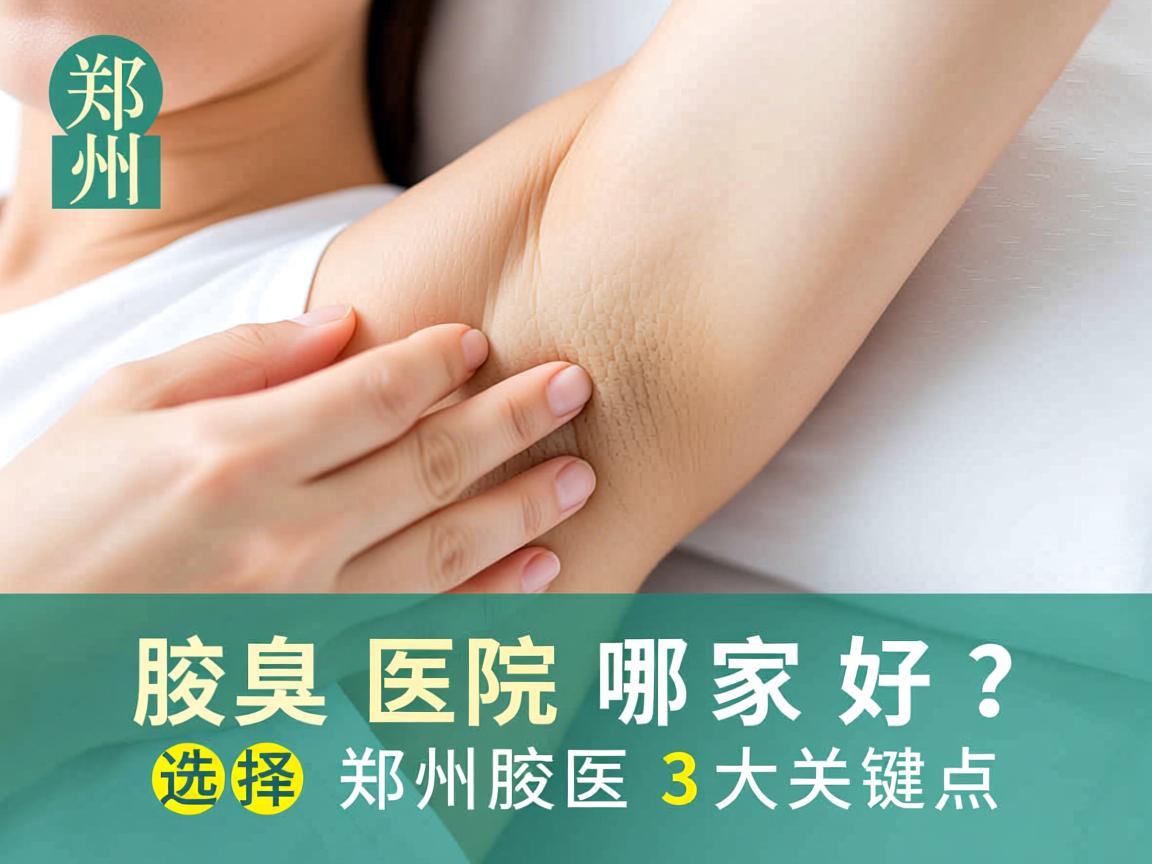 郑州腋臭医院哪家好？选择郑州腋臭医院的3大关键点