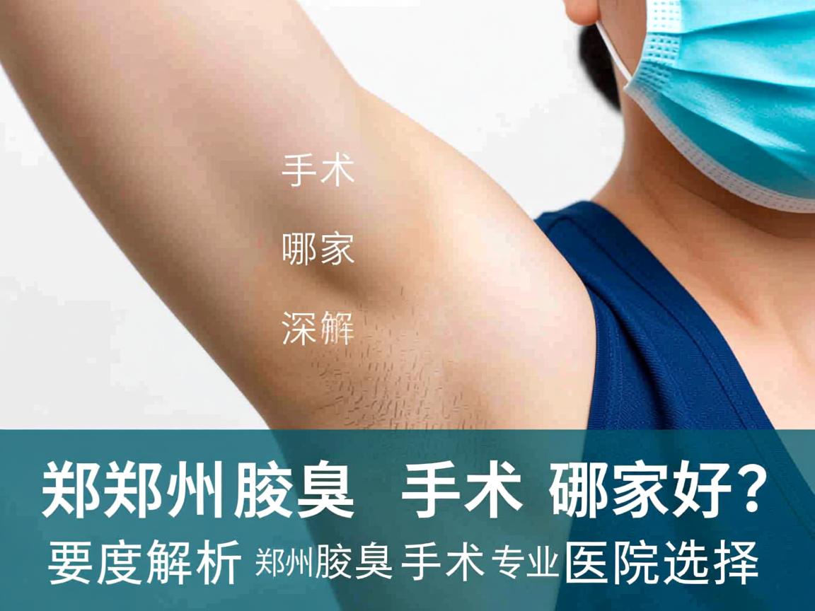郑州腋臭手术哪家好？深度解析郑州腋臭手术专业医院选择