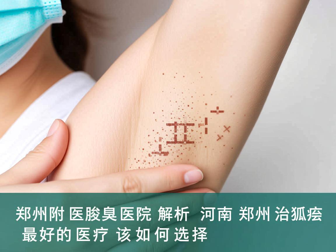 郑州附医腋臭医院解析，河南郑州治狐臭最好的医院该如何选择