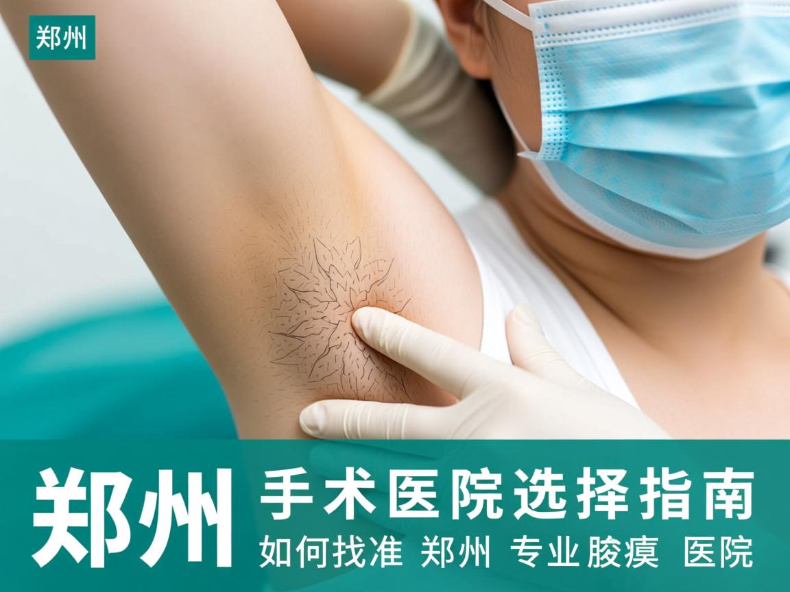 郑州腋臭手术医院选择指南，如何找准郑州专业腋臭医院