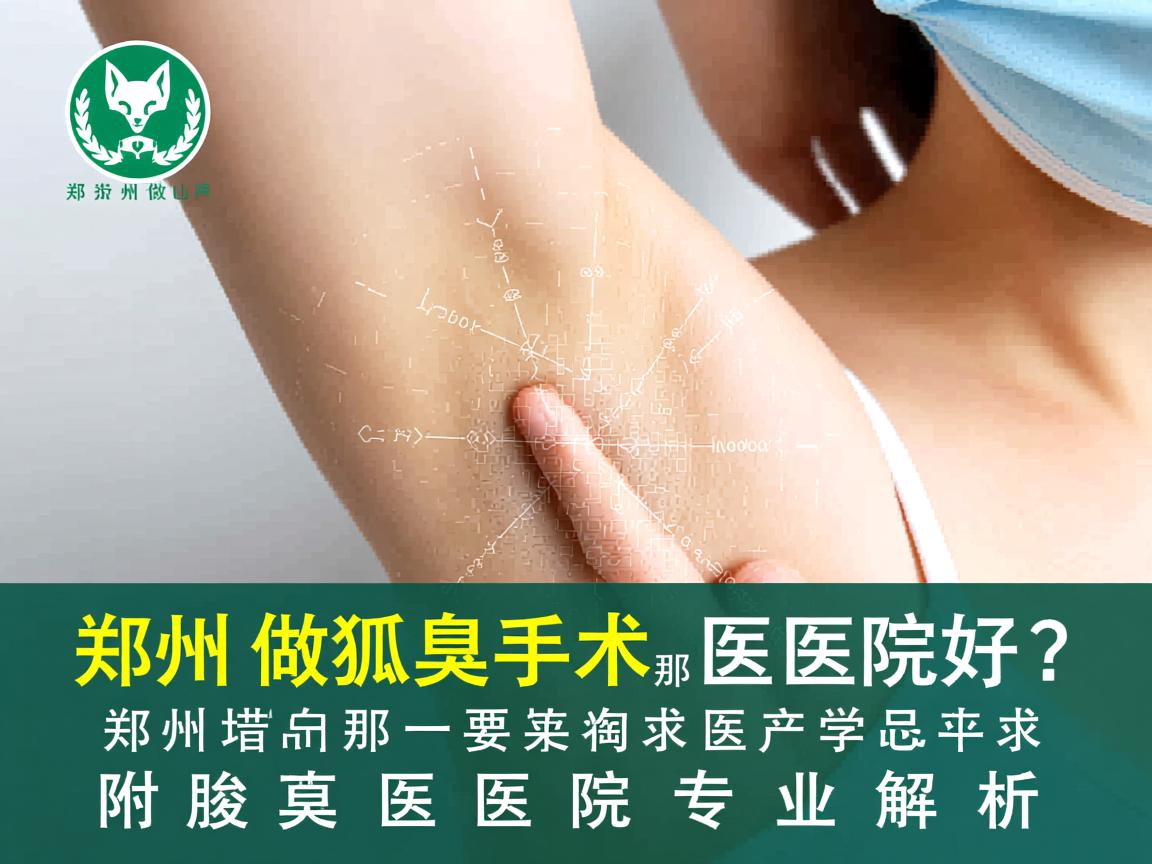 郑州做狐臭手术那家医院好？郑州附医腋臭医院专业解析