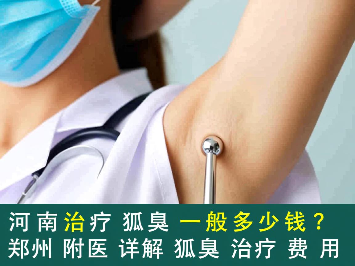 河南治疗狐臭一般多少钱？郑州附医详解狐臭治疗费用