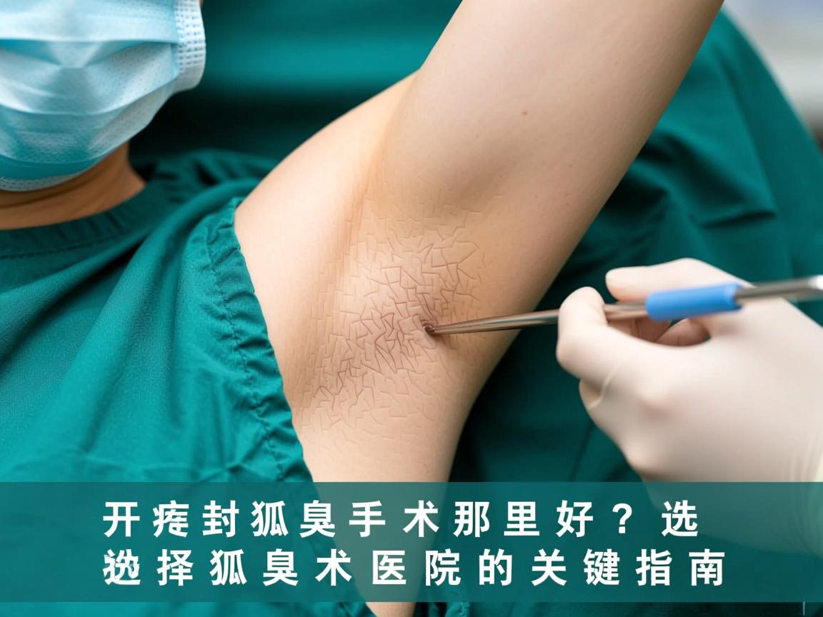 开封狐臭手术那里好？选择狐臭手术医院的关键指南