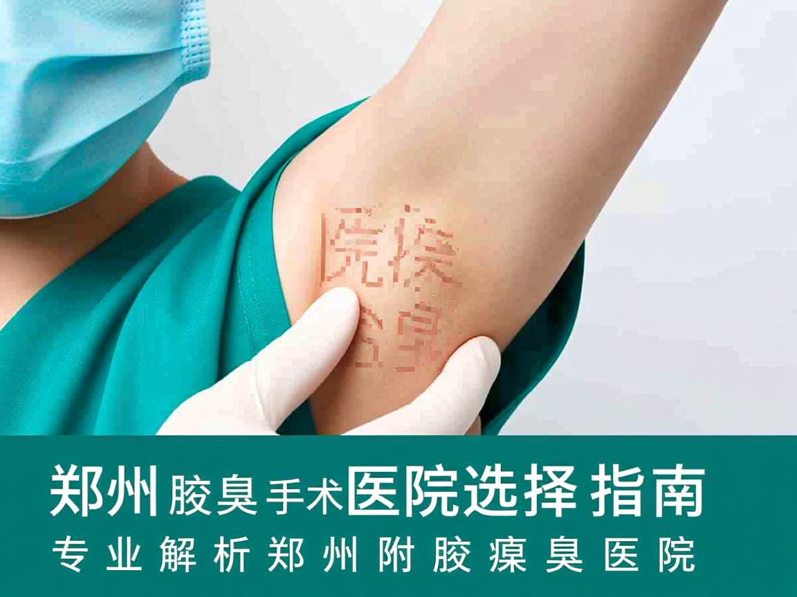 郑州腋臭手术医院选择指南，专业解析郑州附医腋臭医院