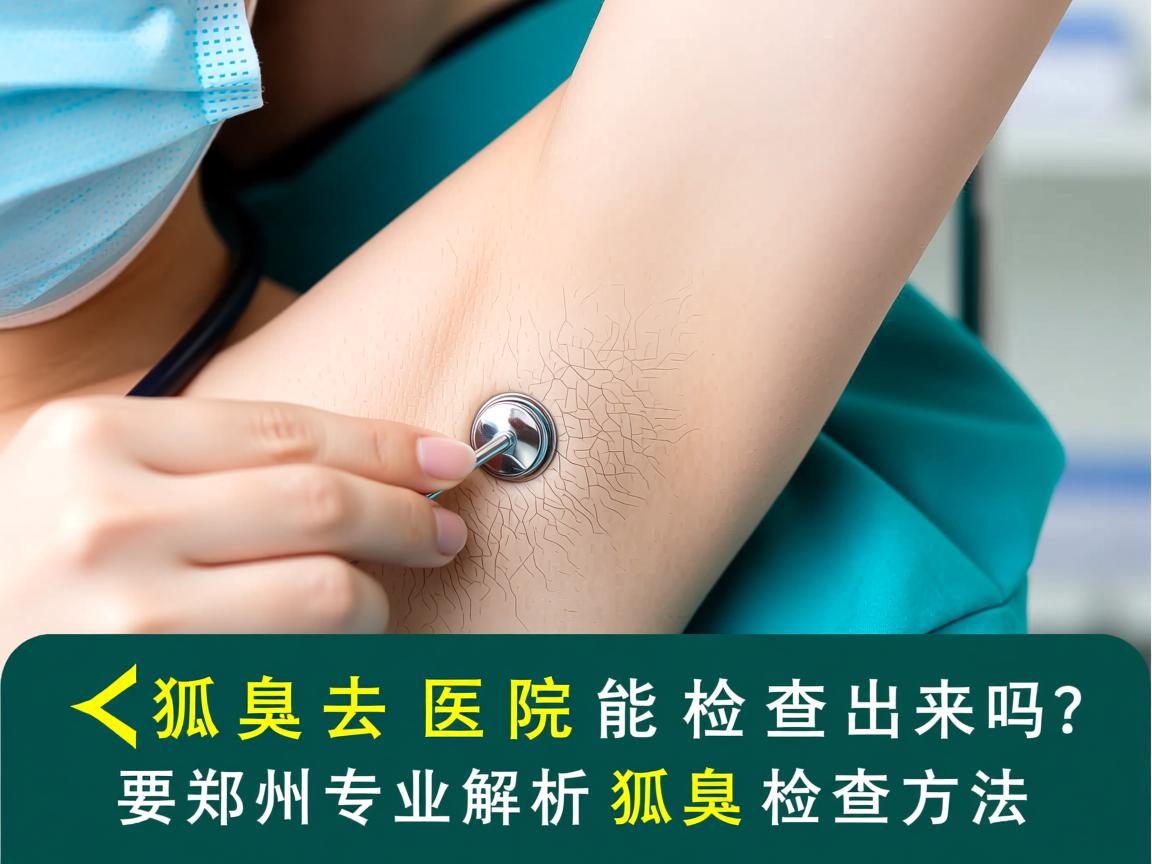 狐臭去医院能检查出来吗？郑州专业解析狐臭检查方法