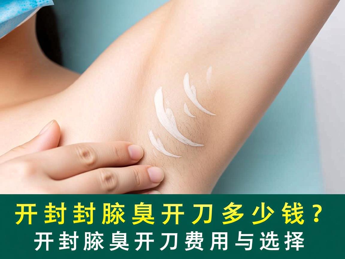 开封腋臭开刀多少钱？详解开封腋臭开刀费用与选择
