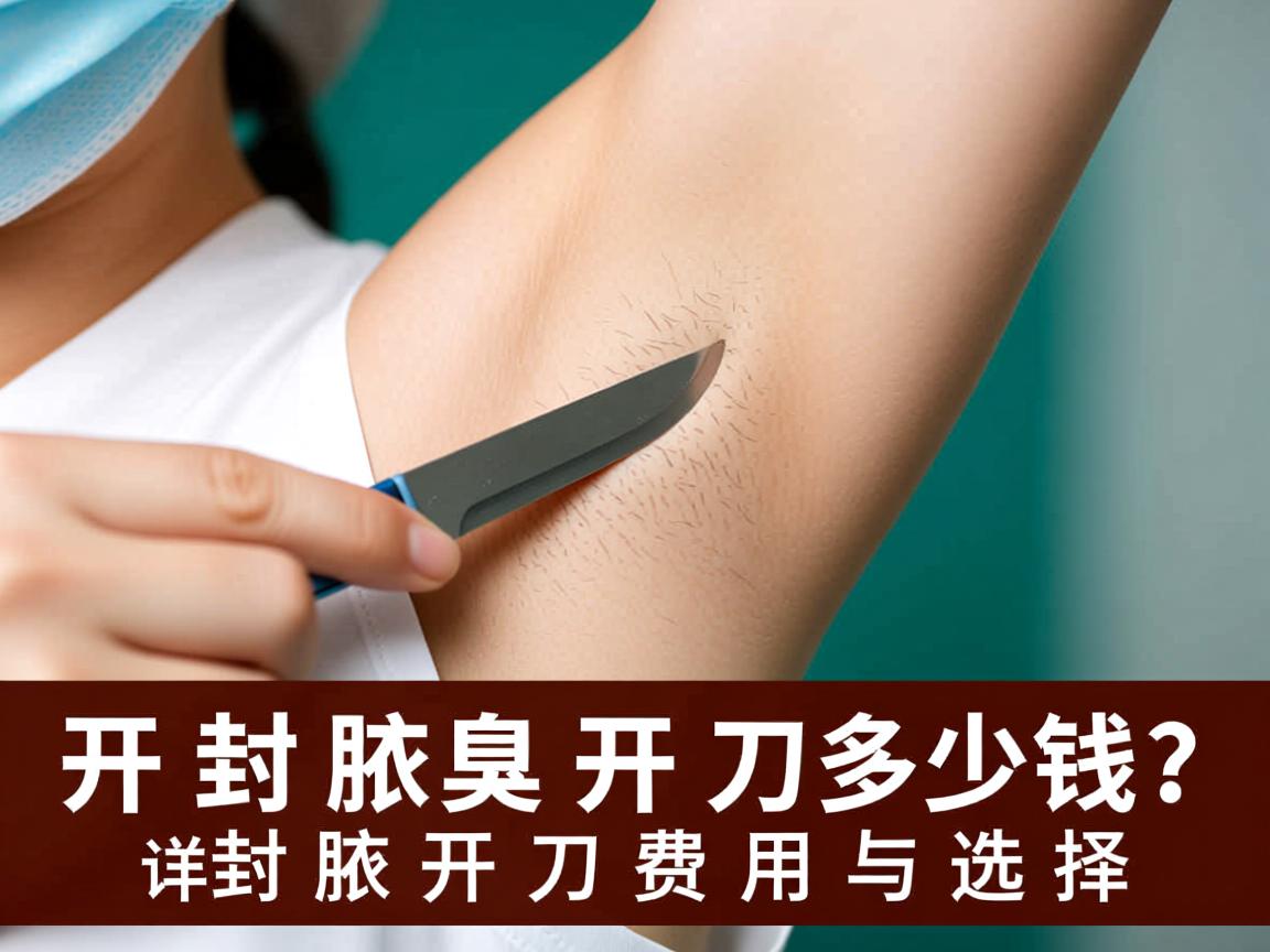 开封腋臭开刀多少钱？详解开封腋臭开刀费用与选择