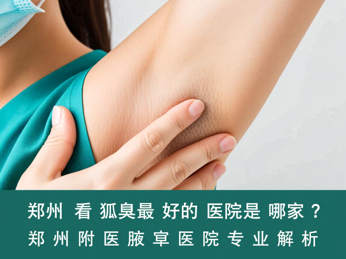 郑州看狐臭最好的医院是哪家？郑州附医腋臭医院专业解析
