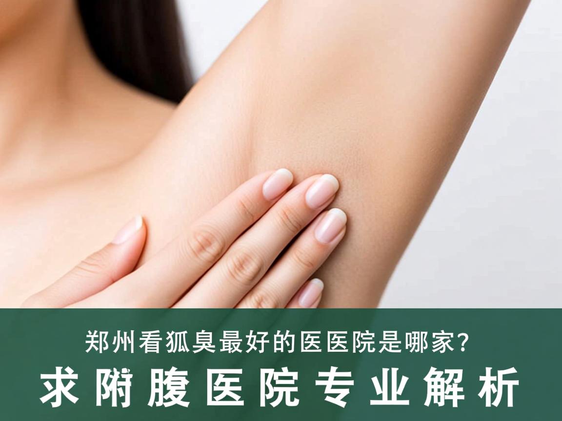 郑州看狐臭最好的医院是哪家？郑州附医腋臭医院专业解析