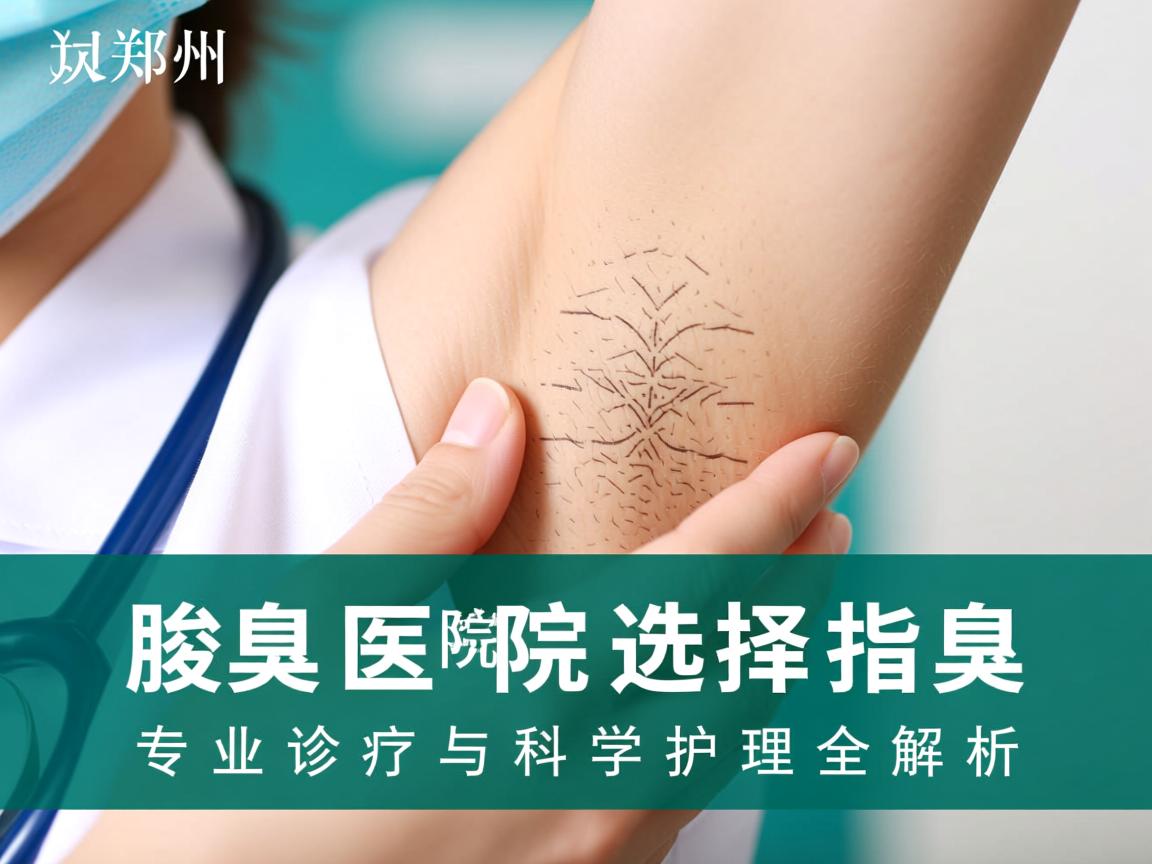 郑州腋臭医院选择指南，专业诊疗与科学护理全解析