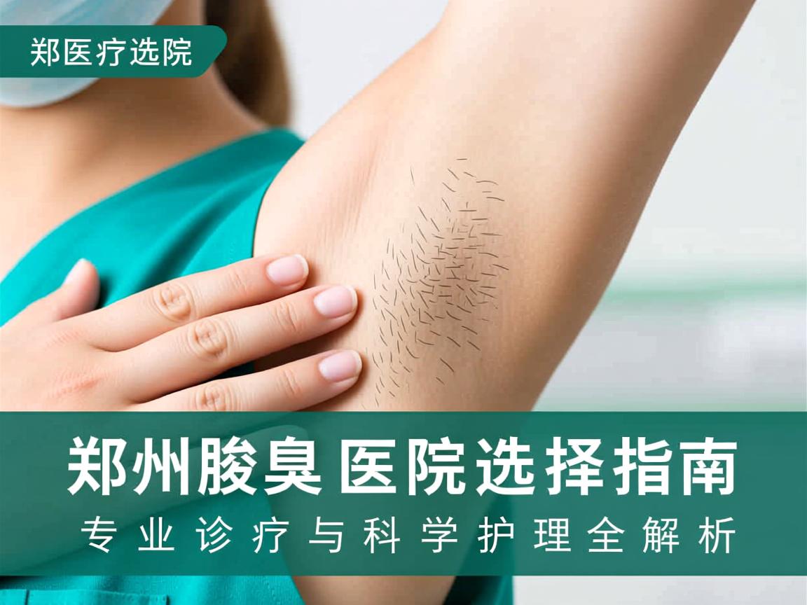 郑州腋臭医院选择指南，专业诊疗与科学护理全解析
