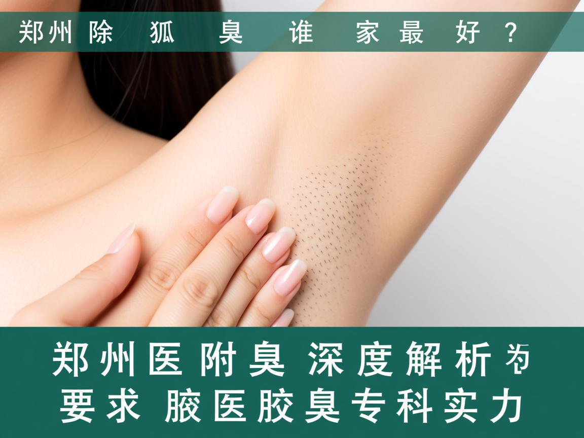 郑州除狐臭谁家最好？深度解析郑州附医腋臭专科实力