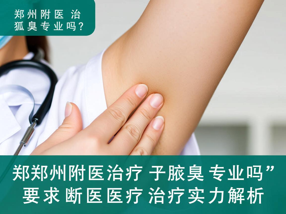 郑州附医治疗狐臭专业吗?郑州附医腋臭治疗实力解析 郑州附医治疗狐臭专业吗?郑州附医腋臭治疗实力解析