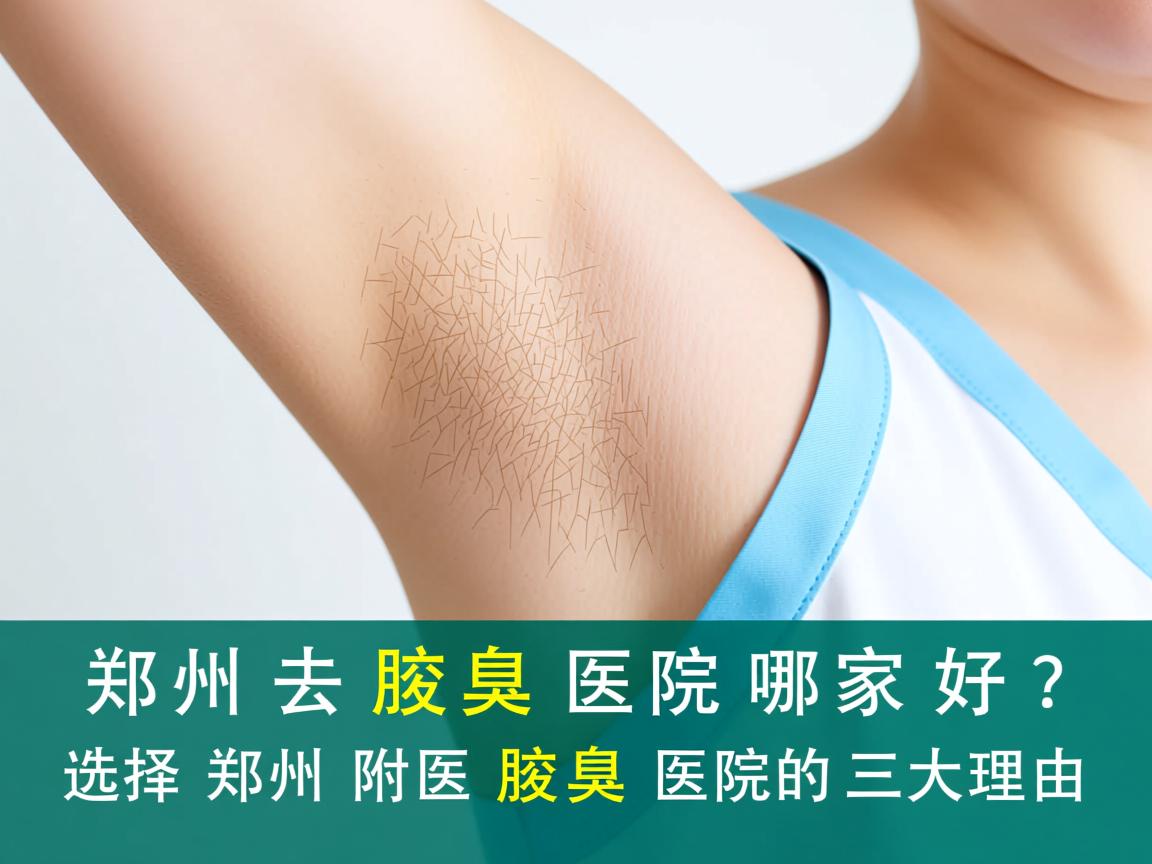 郑州去腋臭医院哪家好？选择郑州附医腋臭医院的三大理由