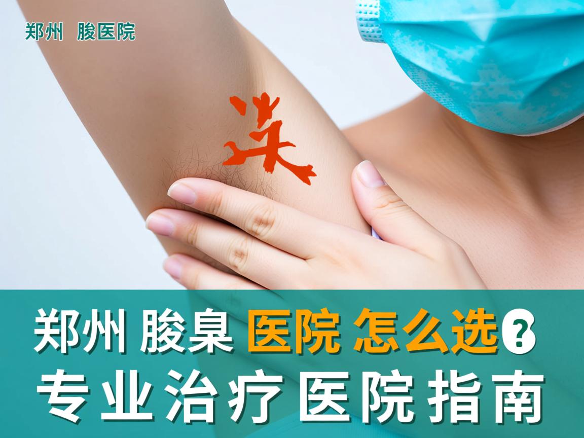 郑州腋臭医院怎么选？专业治疗腋臭的医院指南
