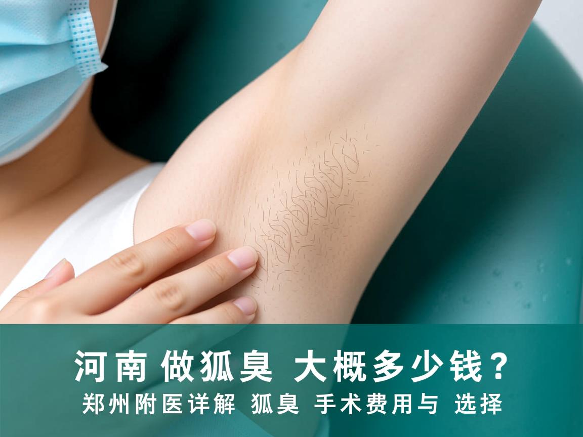 河南做狐臭大概多少钱？郑州附医详解狐臭手术费用与选择