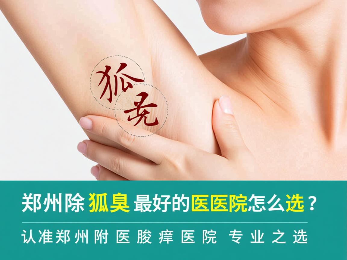 郑州除狐臭最好的医院怎么选？认准郑州附医腋臭医院专业之选