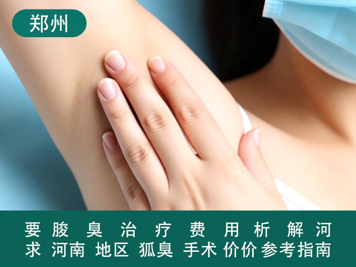 郑州腋臭治疗费用解析，河南地区狐臭手术价格参考指南