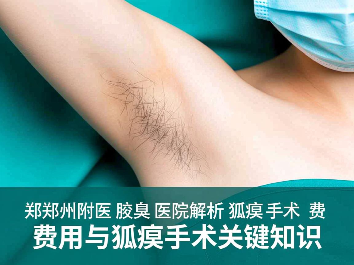 郑州附医腋臭医院解析，狐臭手术费用与狐臭手术关键知识