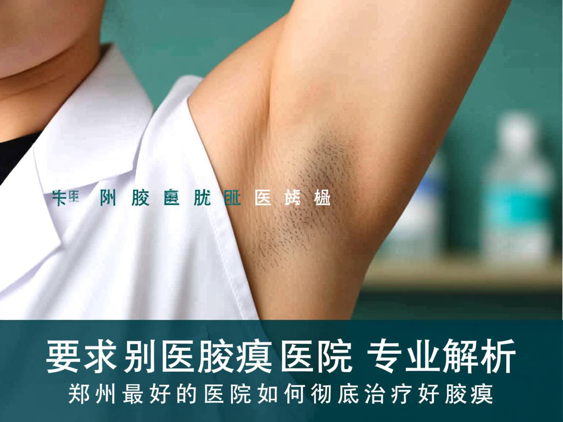 告别腋臭困扰，郑州附医腋臭医院专业解析，郑州最好的医院如何彻底治疗好腋臭