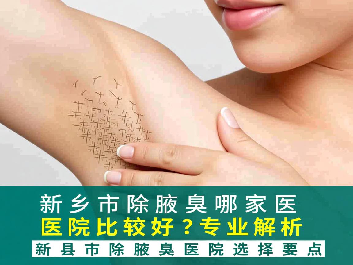 新乡市除腋臭哪家医院比较好？专业解析新乡市除腋臭医院选择要点
