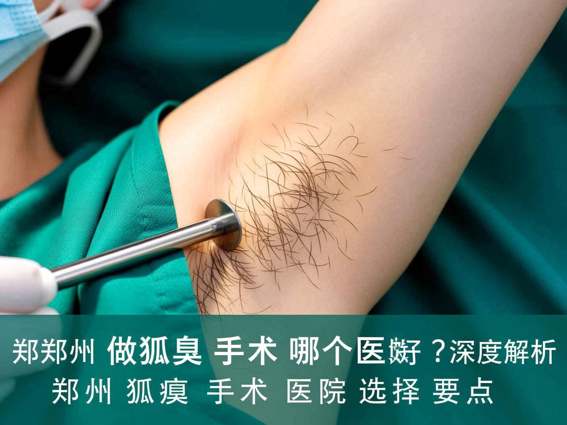 郑州做狐臭手术哪个医院好？深度解析郑州狐臭手术医院选择要点