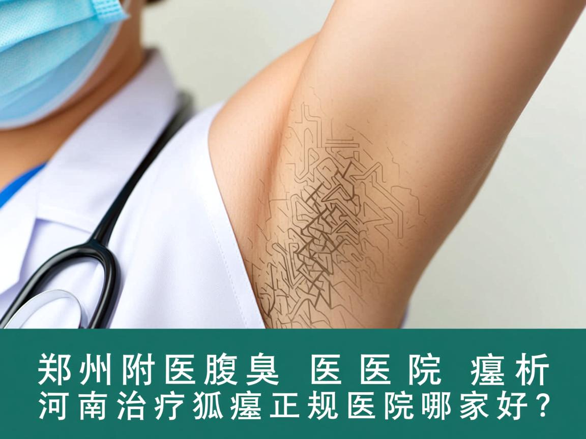 郑州附医腋臭医院解析，河南治疗狐臭的正规医院哪家好？