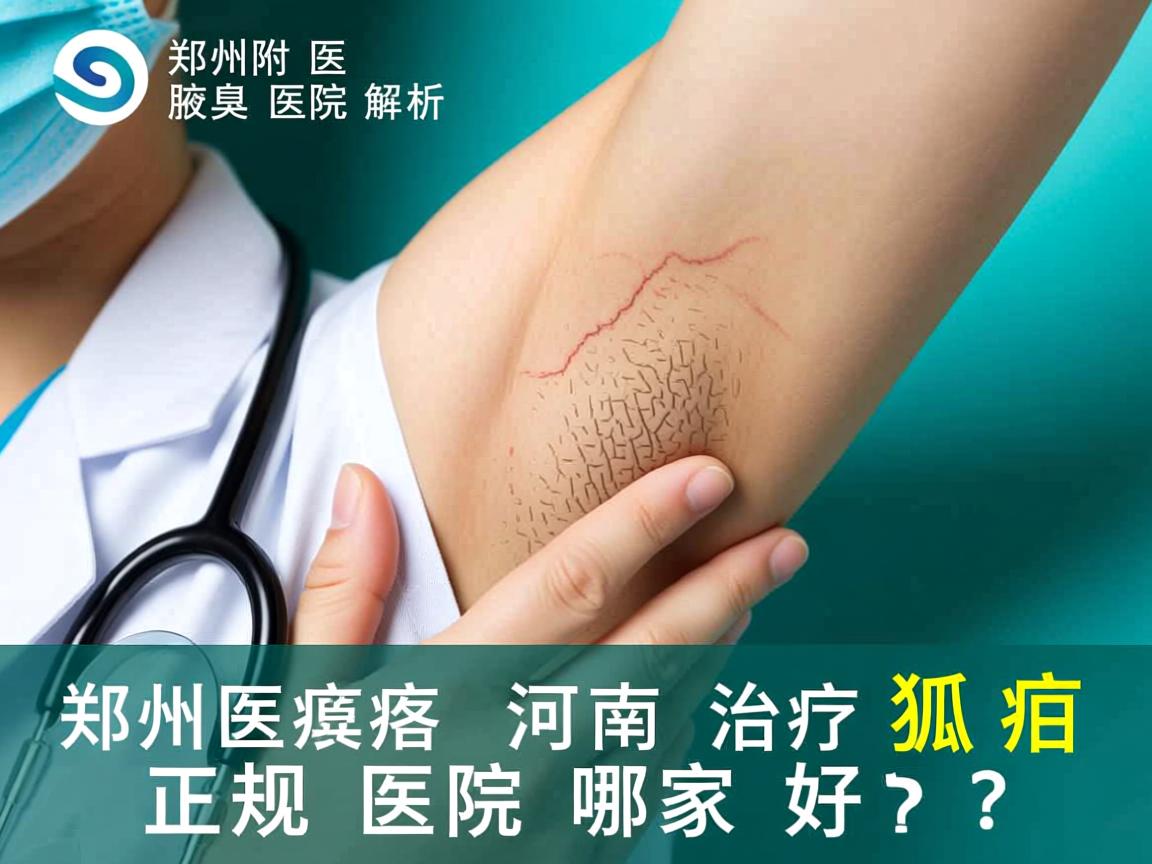 郑州附医腋臭医院解析，河南治疗狐臭的正规医院哪家好？