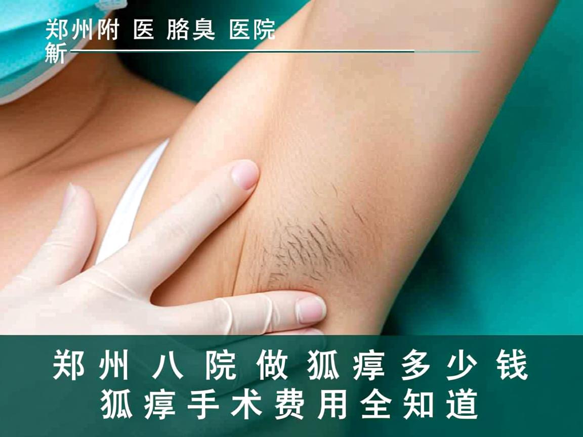郑州附医腋臭医院解析，郑州八院做狐臭多少钱，狐臭手术费用全知道