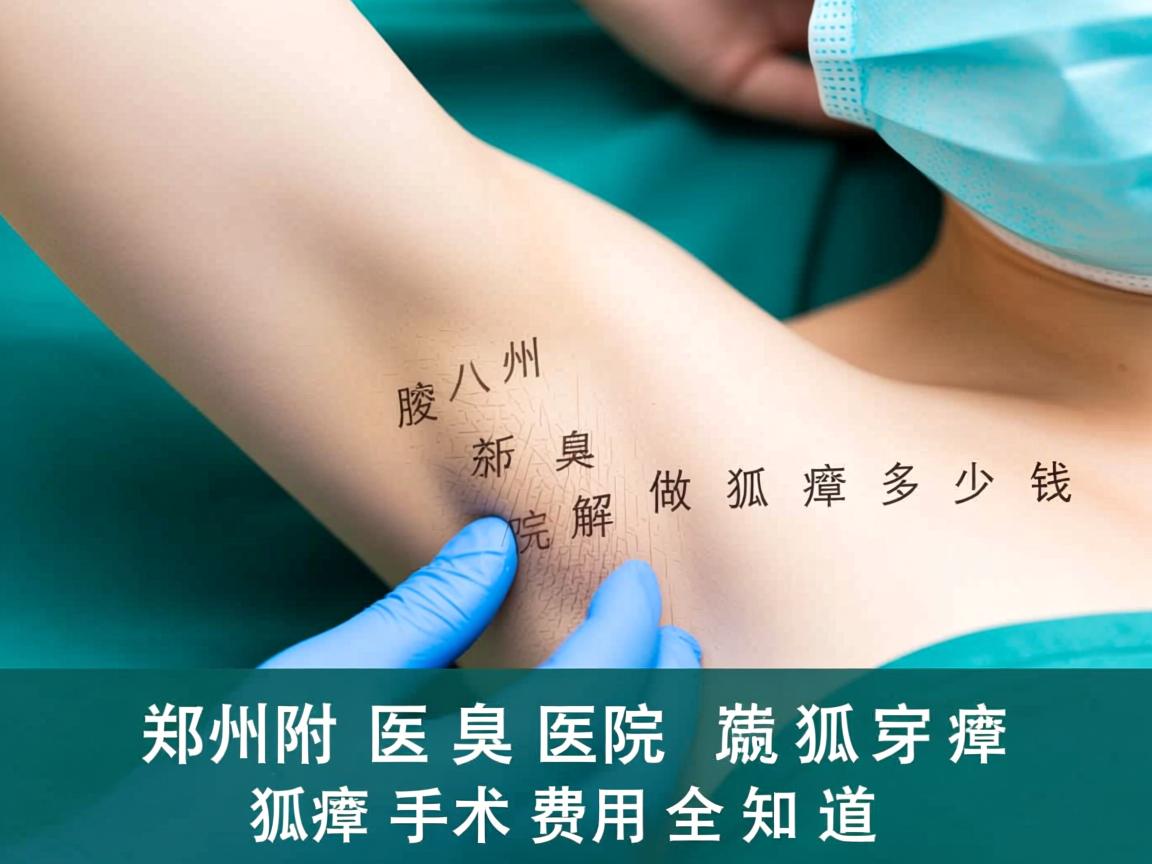 郑州附医腋臭医院解析，郑州八院做狐臭多少钱，狐臭手术费用全知道