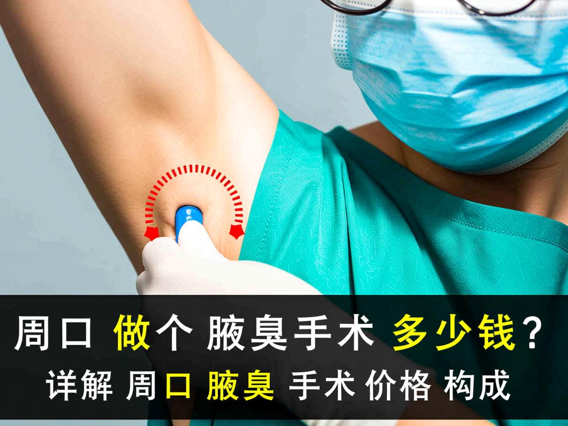 周口做个腋臭手术多少钱？详解周口腋臭手术价格构成