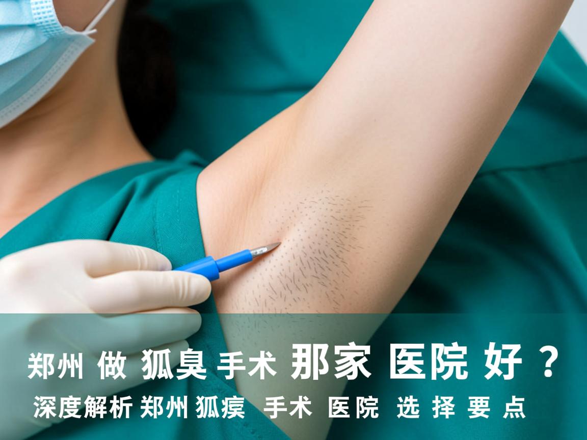 郑州做狐臭手术那家医院好？深度解析郑州狐臭手术医院选择要点