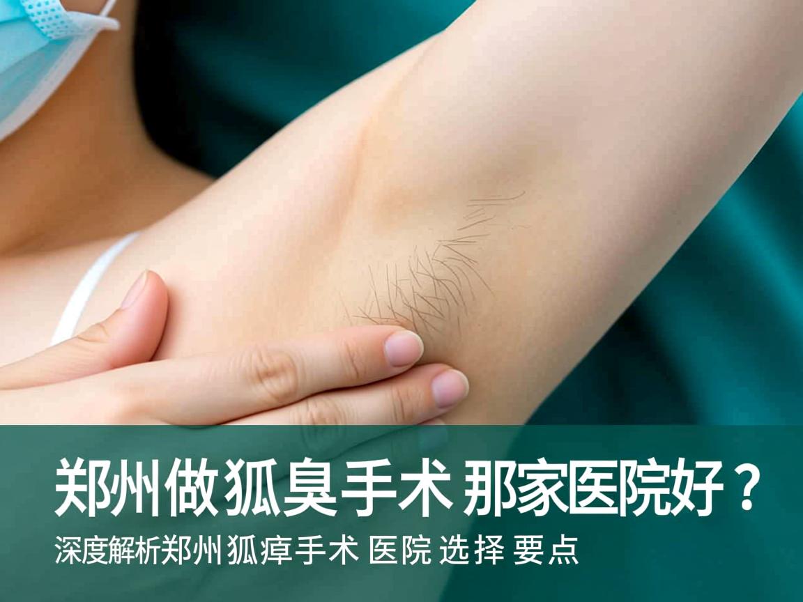 郑州做狐臭手术那家医院好？深度解析郑州狐臭手术医院选择要点