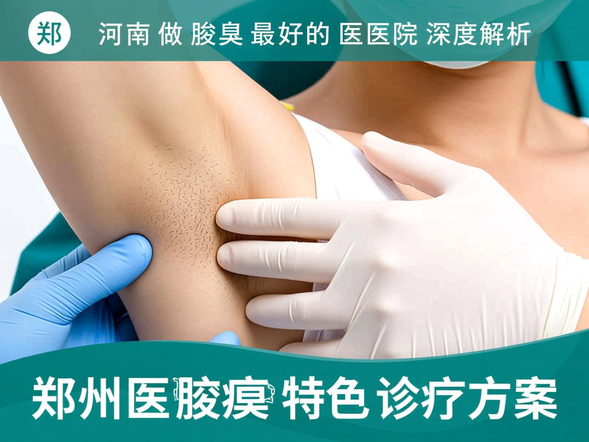 河南做腋臭最好的医院深度解析，郑州附医腋臭医院的特色诊疗方案