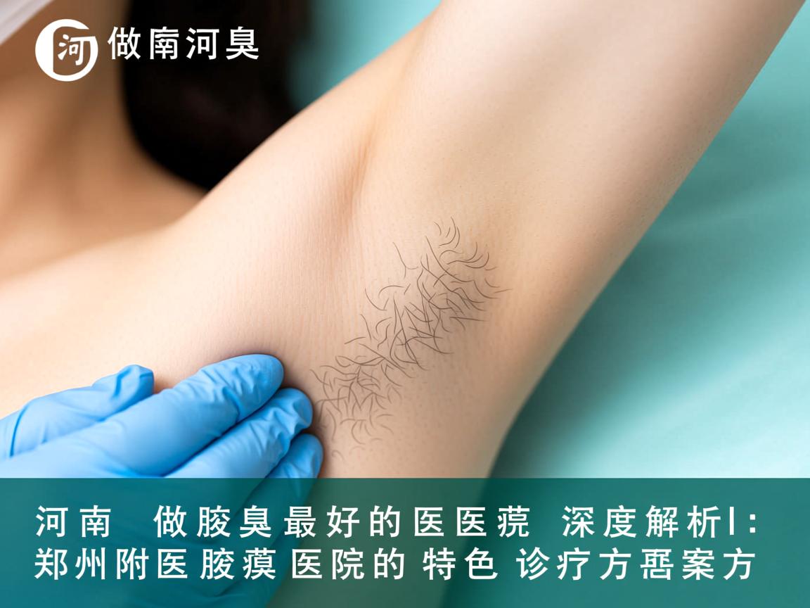 河南做腋臭最好的医院深度解析，郑州附医腋臭医院的特色诊疗方案