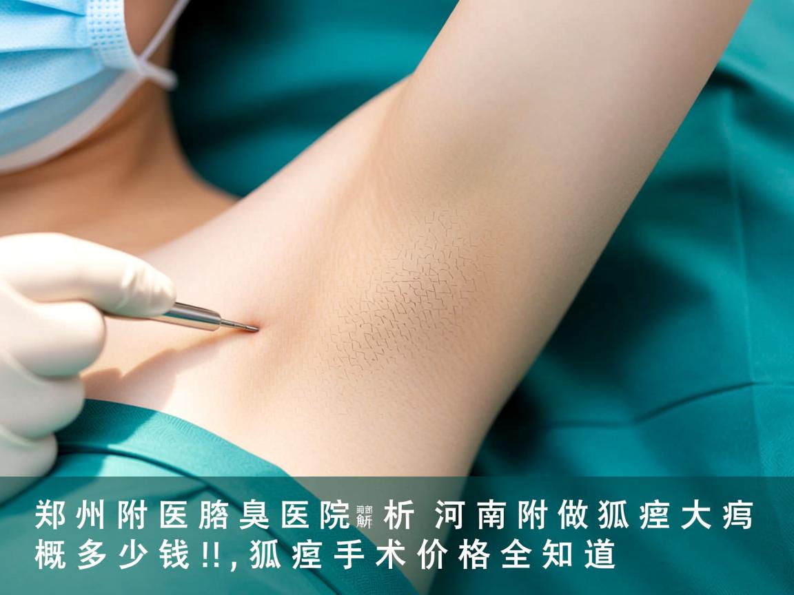 郑州附医腋臭医院解析，河南做狐臭大概多少钱，狐臭手术价格全知道