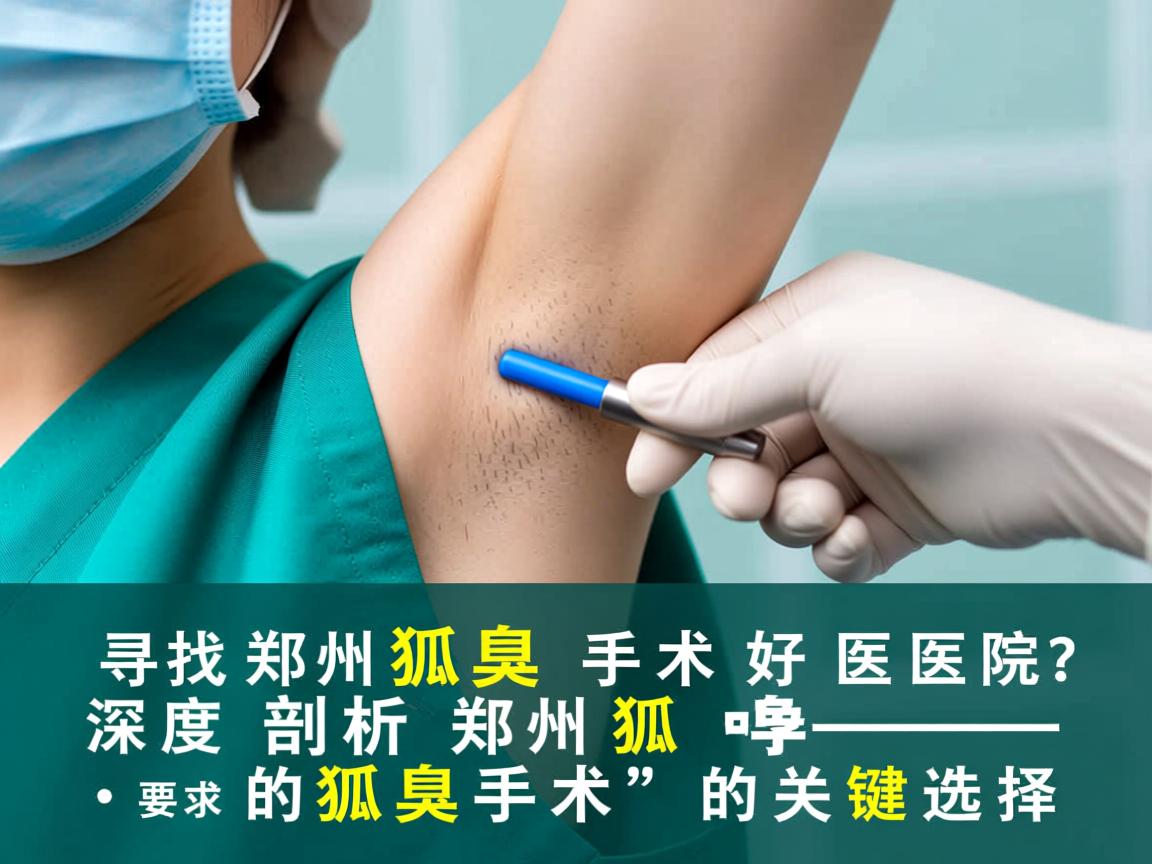 寻找郑州狐臭手术好医院?深度剖析郑州狐臭手术的关键选择 寻找郑州狐臭手术好医院?深度剖析郑州狐臭手术的关键选择