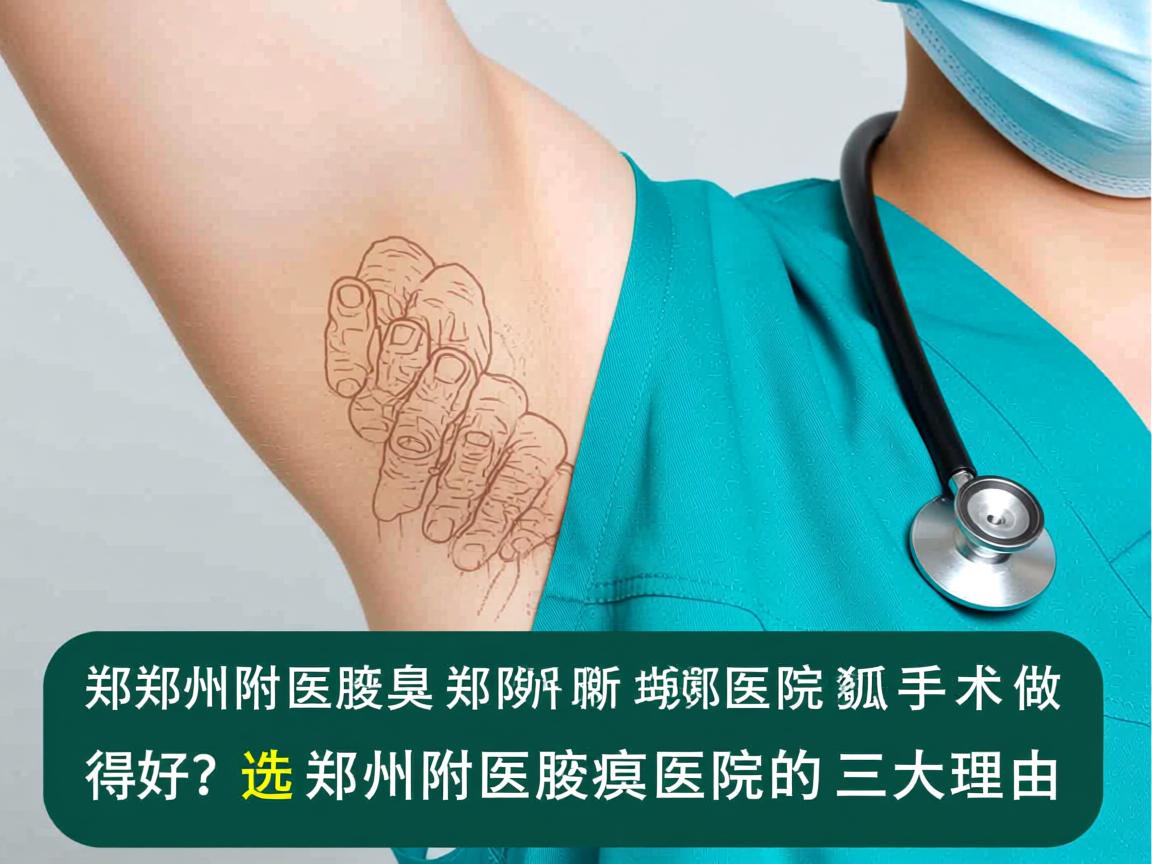郑州附医腋臭医院解析，郑州哪家医院狐臭手术做得好？选择郑州附医腋臭医院的三大理由