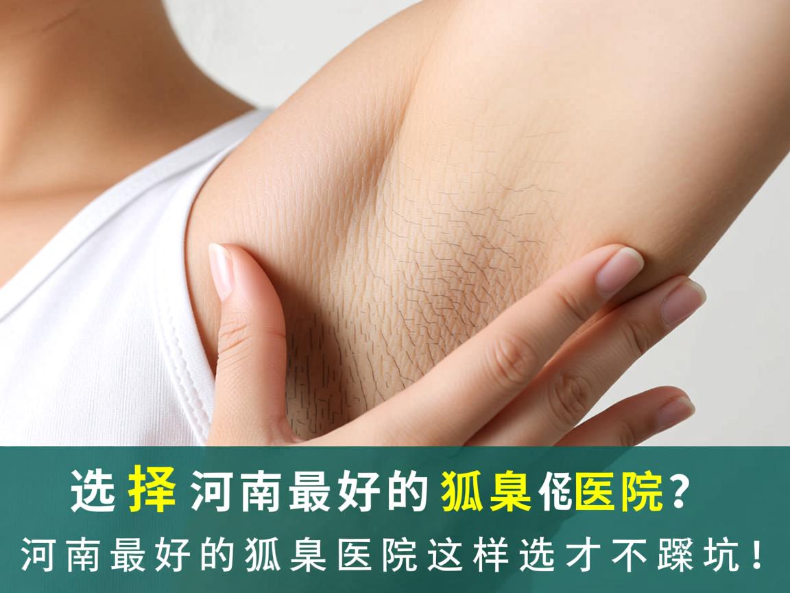 选择河南最好的狐臭医院？河南最好的狐臭医院这样选才不踩坑！