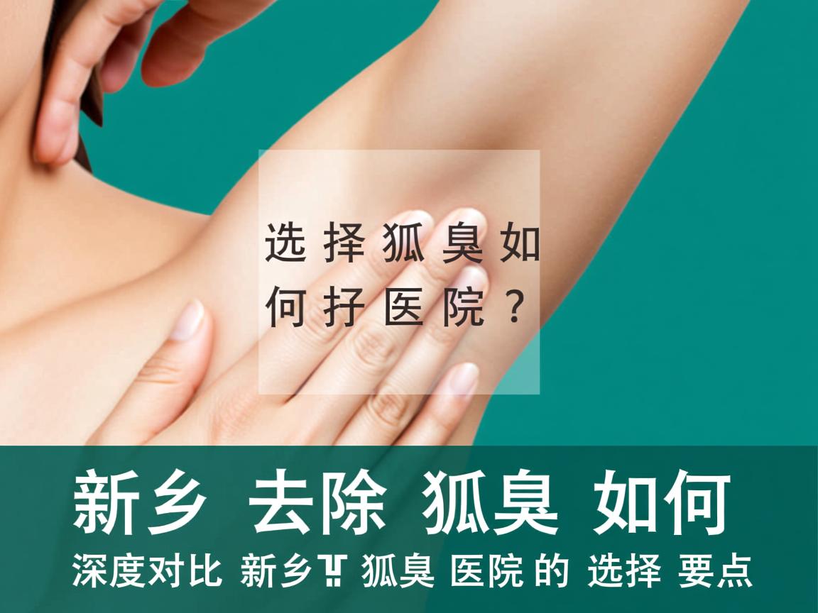 新乡去除狐臭如何选择好医院？深度对比新乡狐臭医院的选择要点