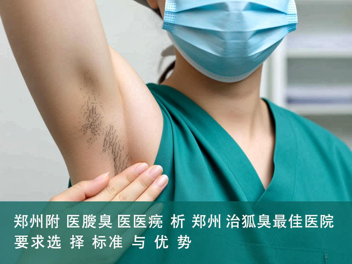 郑州附医腋臭医院解析，郑州治狐臭最佳医院的选择标准与优势