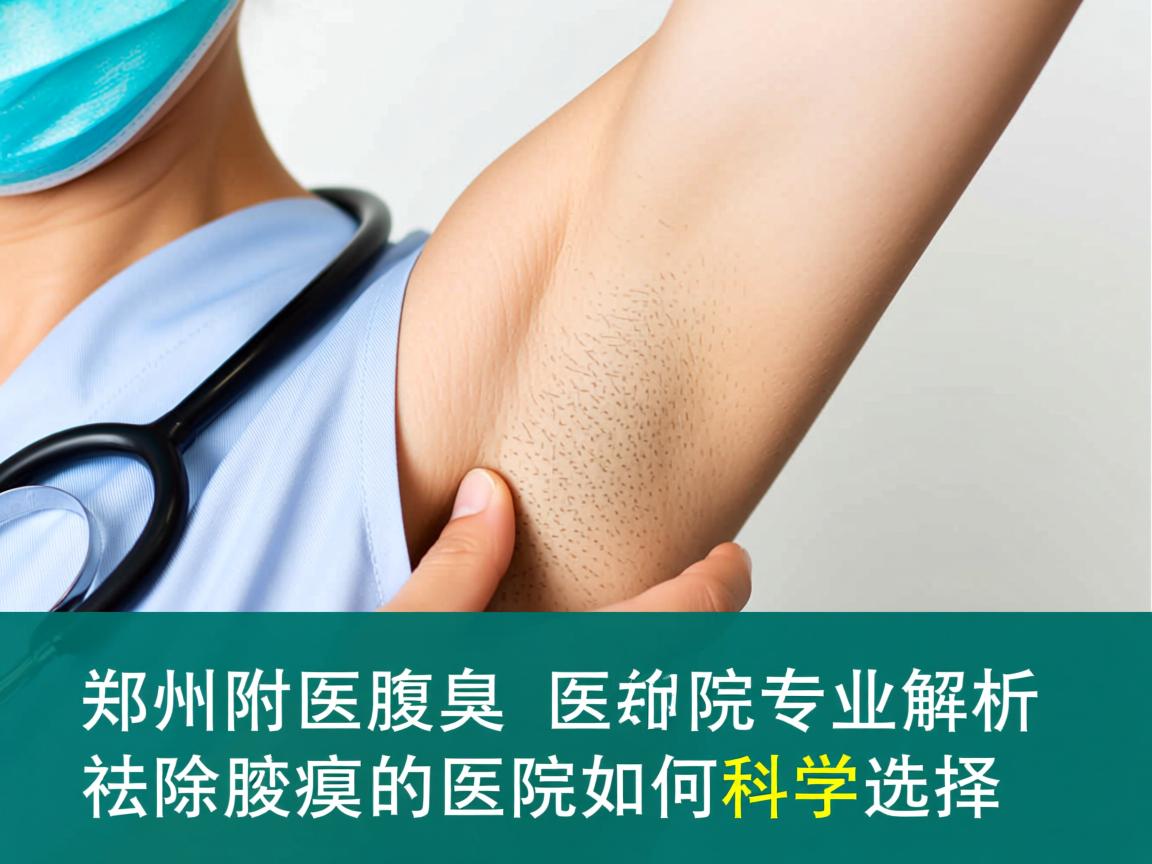 郑州附医腋臭医院专业解析，郑州祛除腋臭的医院如何科学选择