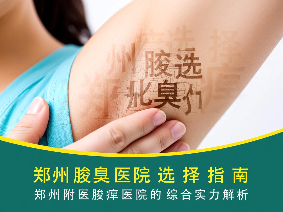 郑州腋臭医院选择指南，郑州附医腋臭医院的综合实力解析