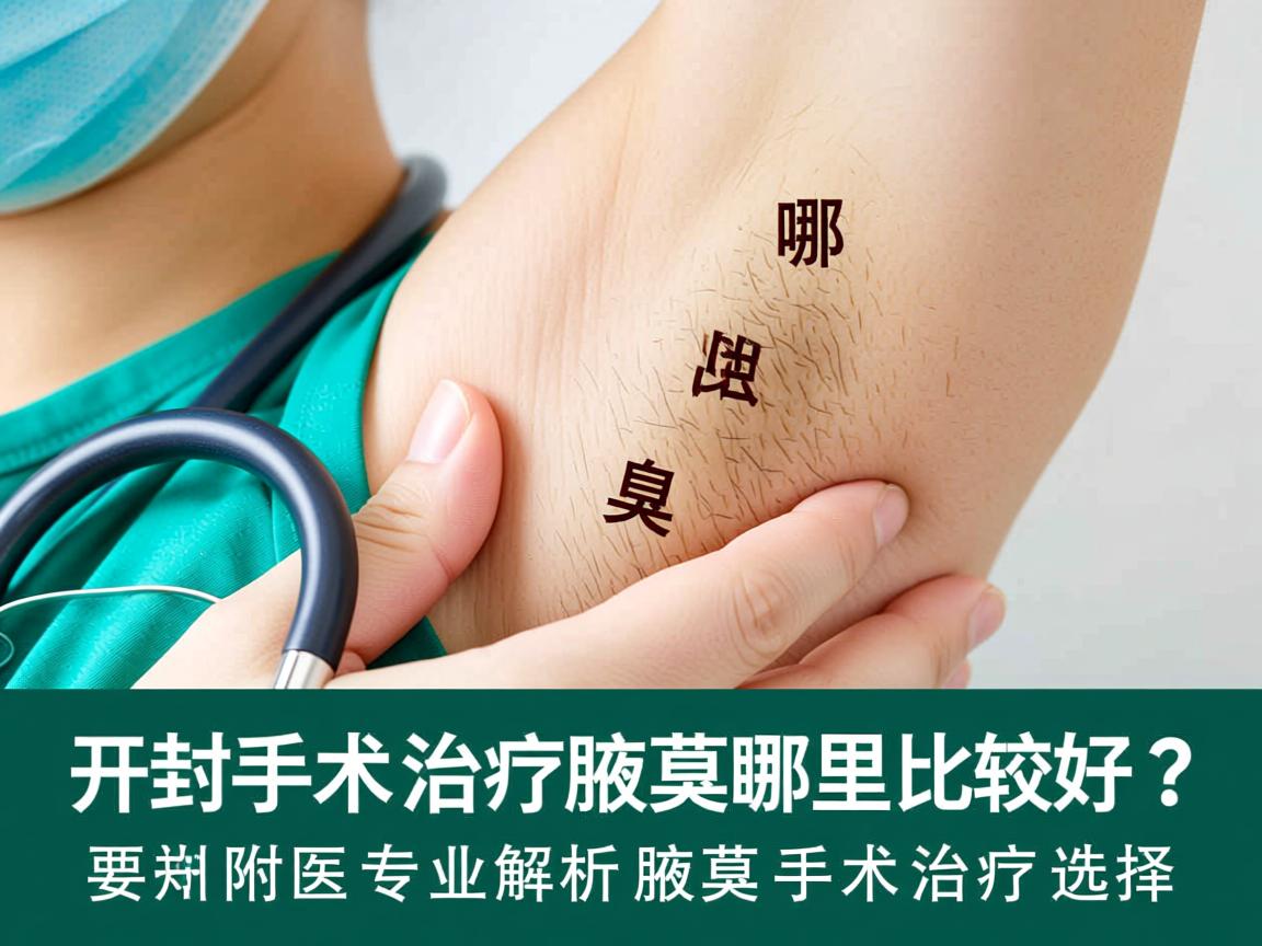 开封手术治疗腋臭哪里比较好？郑州附医专业解析腋臭手术治疗选择