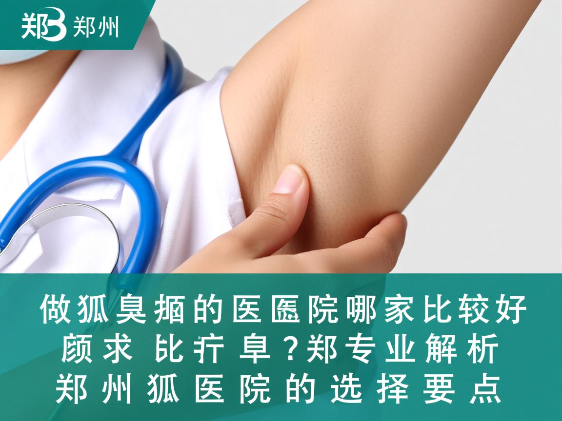郑州做狐臭的医院哪家比较好？专业解析郑州狐臭医院的选择要点
