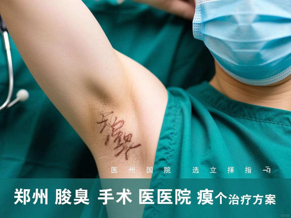 郑州腋臭手术医院选择指南，解析郑州国立医院的腋臭治疗方案