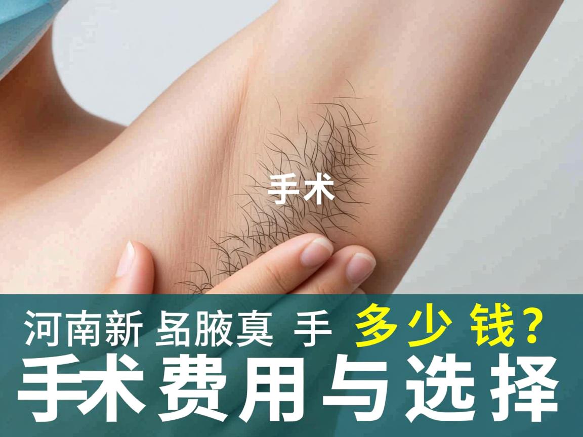 河南新乡腋臭手术多少钱?详解腋臭手术费用与选择 河南新乡腋臭手术多少钱?详解腋臭手术费用与选择